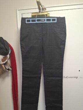 Calvin Klein Black Straight-Leg Dress Pants Size 4 28"